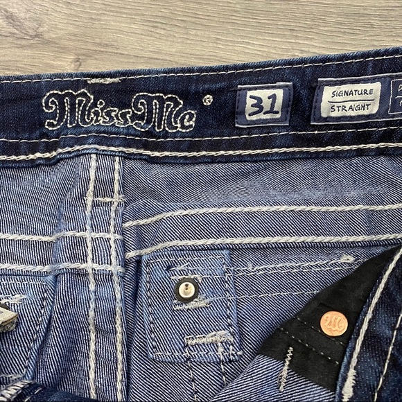 Miss Me Signature Straight Jeans Embellished 31 - Picture 7 of 8